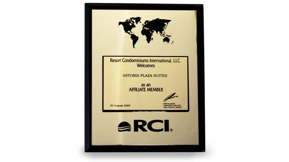 Certificate of Affiliation - Astoria Plaza, 2005